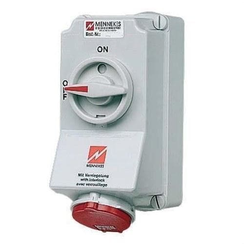 MENNEKES - Base 5105A con interruptor 32A 4P 400V