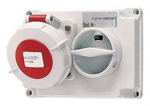 MENNEKES - Base 603A con interruptor 16A 5P 400V