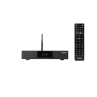 FONESTAR - Receptor satélite DVB-S2 HD 12V CC 1A con adaptador incluido negro