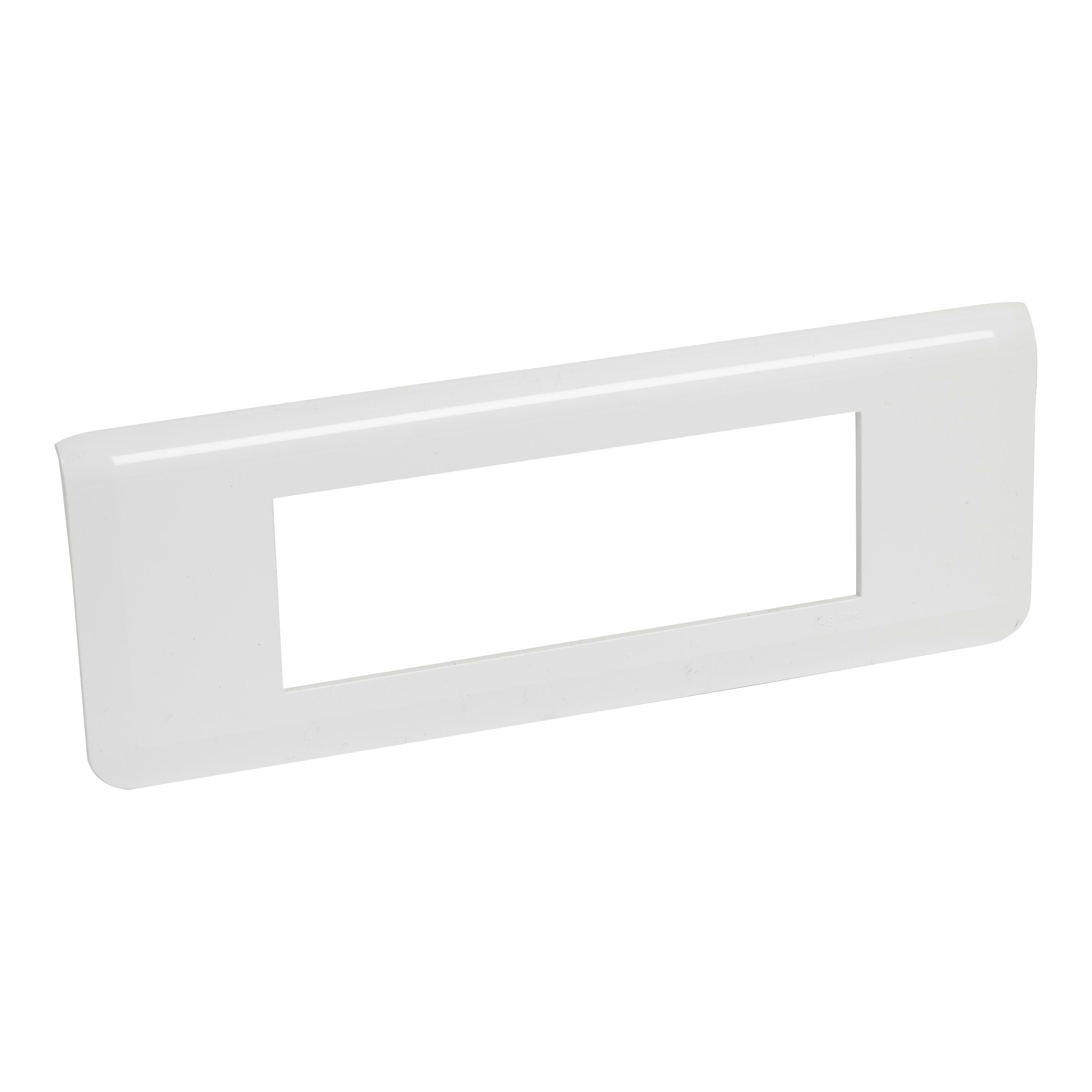 LEGRAND - Placa Mosaic - 6 módulos - Horizontal - Blanco
