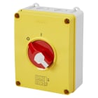 GEWISS - Interruptor rotativo HP con caja de material aislante maneta roja 4P 63A IP66/67/69