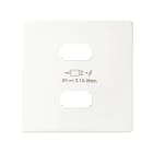 SIMON - Placa cargador SIMON 82 2xUSB 5V 2,1A blanco