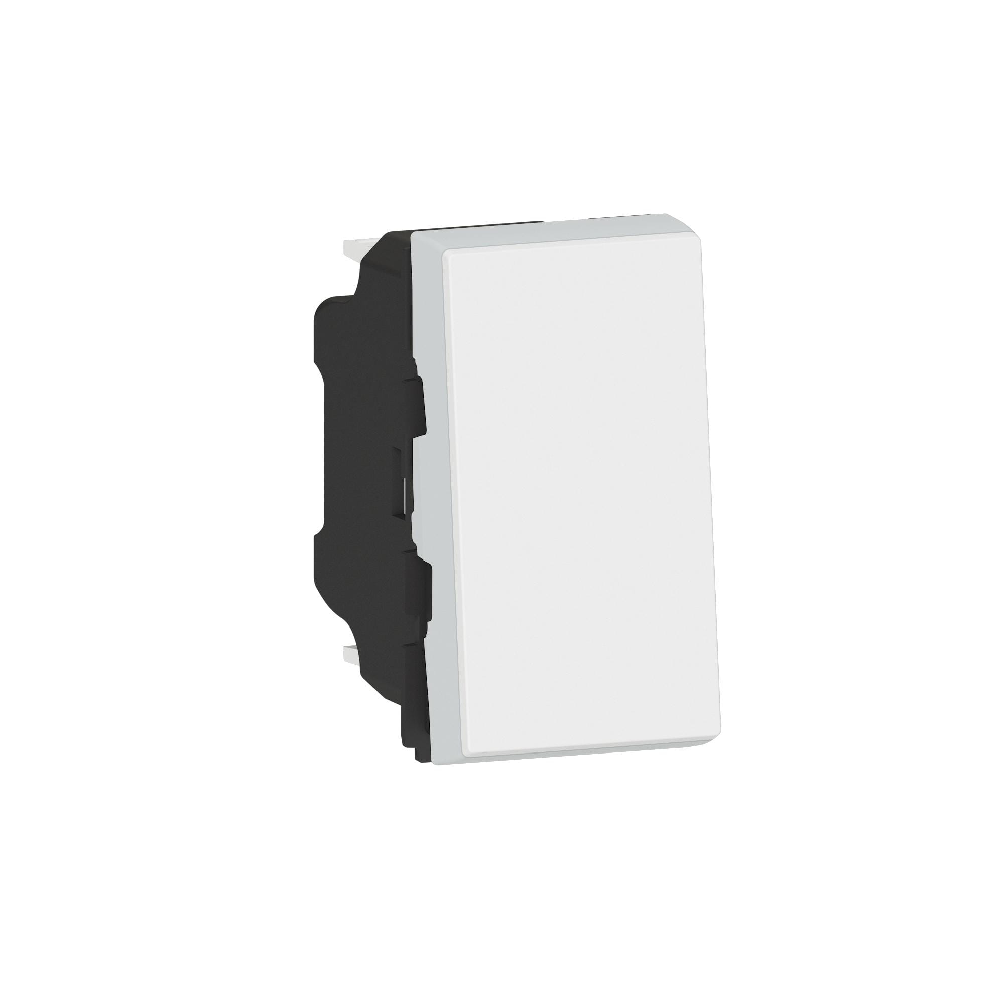 LEGRAND - Pulsador Mosaic EasyLed - 1 módulo - 6A - Blanco