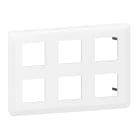 LEGRAND - Placa Mosaic - 2x3x2 módulos - Blanco