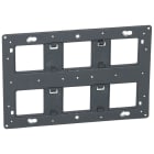 LEGRAND - Soporte Mosaic - fijación con tornillos -2 x 3 puestos - 2 x 6/8 módulo