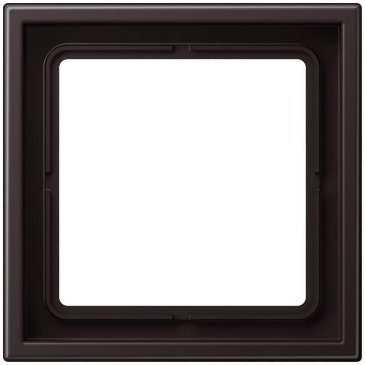 JUNG - Marco simple 81x81mm de la Serie LS ZERO lacado dark termoplástico (a prueba de golpes)