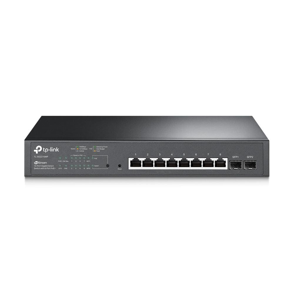 TP-LINK - SWITCH POE ENRACKABLE 8P GIGA + 2 PORTS SFP