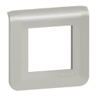 LEGRAND - Placa Mosaic - 2 módulos -Aluminio