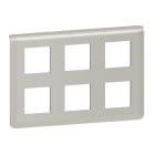 LEGRAND - Placa Mosaic - 2x3x2 módulos - Aluminio