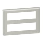 LEGRAND - Placa Mosaic - 2x8 módulos - Aluminio