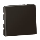 LEGRAND - Conmutador Mosaic EasyLed - 2 módulos - 10AX - Negro mate