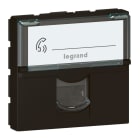 LEGRAND - Base RJ45 C6 FTP Mosaic - 2 módulos - Negro mate