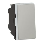 LEGRAND - Pulsador Mosaic EasyLed - 1 módulo - 6 A - Aluminio