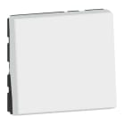 LEGRAND - Pulsador Mosaic EasyLed - 2 módulos - 6 A - Blanco antibacteriano