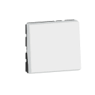 LEGRAND - Pulsador Mosaic EasyLed - 2 módulos - 6A - Blanco