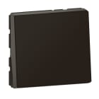LEGRAND - Pulsador Mosaic EasyLed - 2 módulos - 6 A - Negro mate