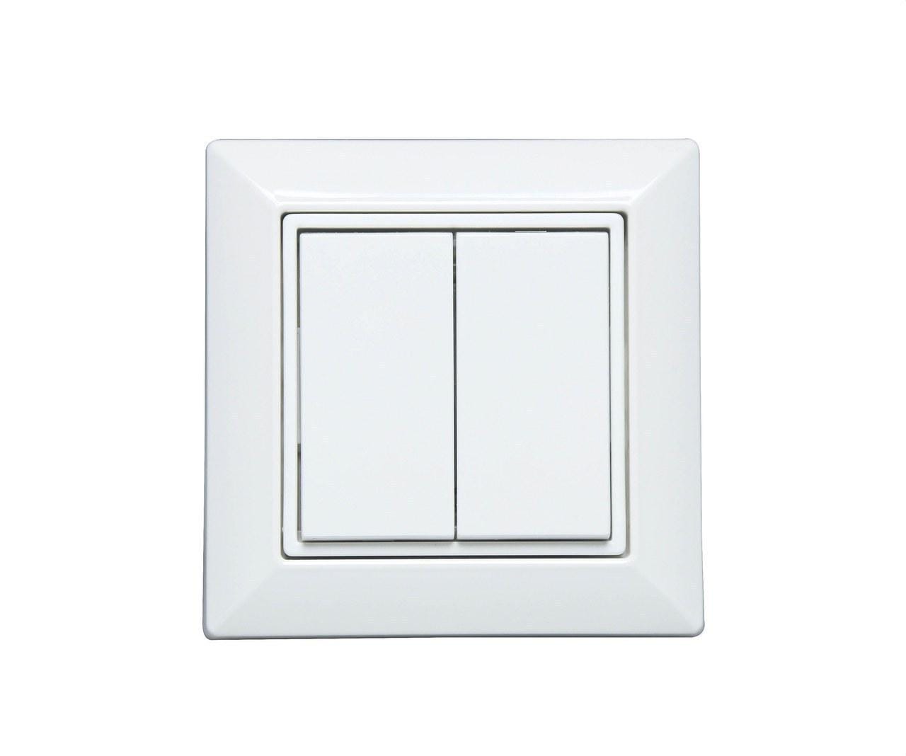 FINDER - Pulsador inalámbrico para pared 013.B9 vía Bluetooth SERIE 1Y, 4 canales, blanco (emb.1u)