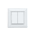 FINDER - Pulsador inalámbrico para pared 013.B9 vía Bluetooth SERIE 1Y, 4 canales, blanco (emb.1u)