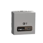 Schneider Electric - Cargador rápido USB 3.0 New Única 18W aluminio