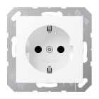 JUNG - Enchufe SCHUKO® protección contacto A blanco mate