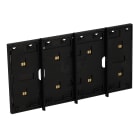 BTICINO - Living Now MYHOME COMANDOS DIGITALES Marco electrificado 3 + 1 módulo, negro