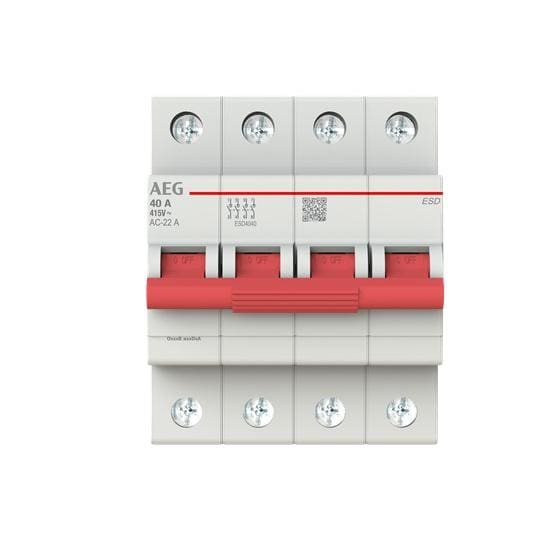 AEG BAJA TENSIÓN - Int. seccionador ESD 4P 40A