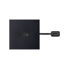 SIMON - Latiguillo USB 3.0 tipo C hembra-hembra con placa embellecedora negro Simon 400