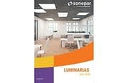 Catálogo de luminarias de Sonepar con soluciones y productos técnicos.